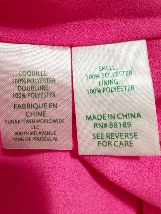 Lilly Pulitzer Alisa Ruffle Wrap Dress Hot Pink 12 - Picture 11 of 16